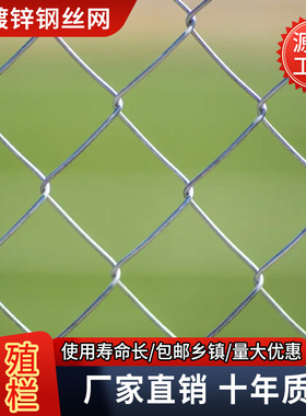 户外热镀锌铁丝网围栏勾花网隔离养殖牛栏网羊圈钢丝网防护栅栏