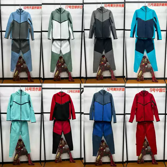 2026 Autumn Suit for Men and Women, Couple Style, Pure Cotton, Loose Hooded Jacket, Trendy Sports Casual Sportswear Set