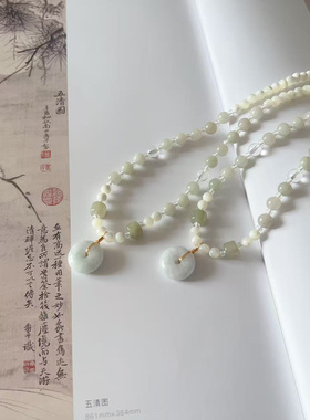 翡翠平安扣璎珞汉服配饰