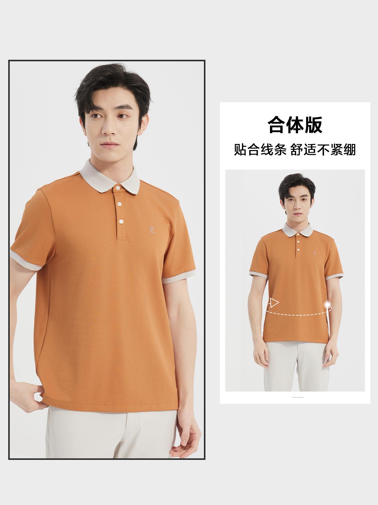 25XTX9021 9022Y利家男装专柜夏季通勤商务时尚POLO衫短袖T恤图片