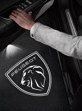 适用标致5008 4008 508408充电无线迎宾灯车门投影氛围灯自动感应