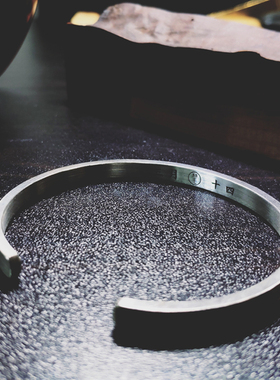 999纯银原创定制情侣刻字手镯