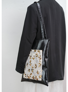 Upgranule 鎏金岁月 小众设计师单肩包原创环保pu通勤包