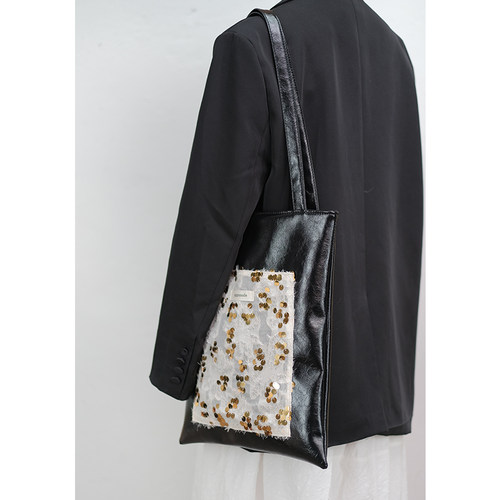 Upgranule 鎏金岁月 小众设计师单肩包原创环保pu通勤包