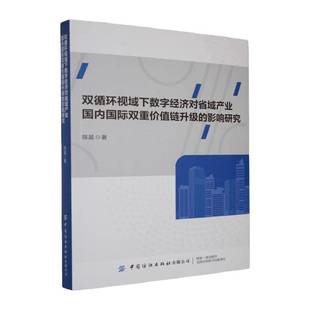RT正版 双循环视域下数字经济对省域产业国内双重价值链升级的影响研究9787522933269 陈晨中国纺织出版社图书书籍