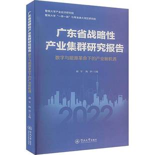 胡军暨南大学出版 RT正版 产业新机遇9787566836496 数字与能源下 社经济书籍 广东省战略性产业集群研究报告