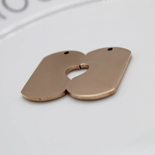 Подвеска из нержавеющей стали для влюбленных, делается под заказ, с печатью вашего логотипа, подарок на день рождения