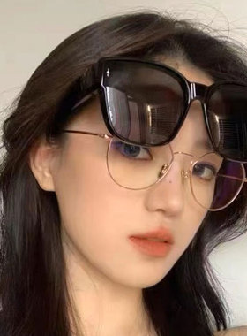 方形套镜近视太阳镜偏光防紫外线