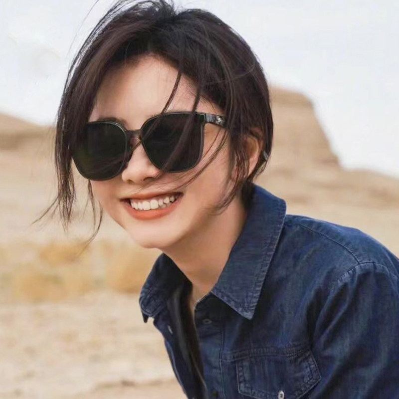 谭松韵同款墨镜女高级感ins太阳眼镜男方形大框开车驾驶偏光镜遮