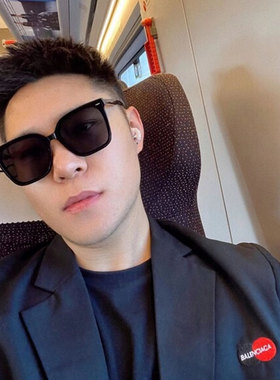 方形框偏光墨镜男女遮阳防紫外线