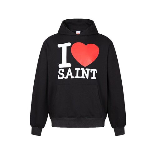 SaintMichael美式字母印花连帽卫