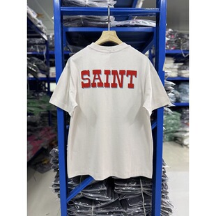 Saint Michael卡通小飞象印花短袖T恤男女宽松休闲圆领上衣潮