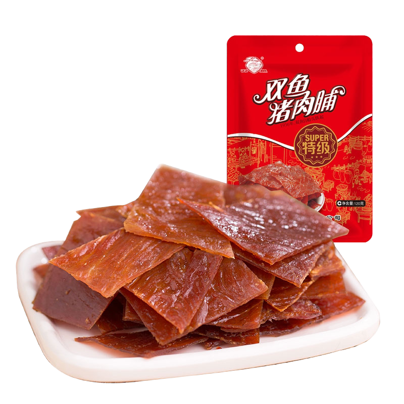 双鱼猪肉脯200g副片即食休闲特级