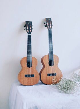 艳阳品牌BrightMoon明月系列桃花心尤克里里23寸26寸新手入门推荐