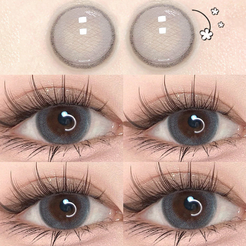 松月灰日抛美瞳30片装10片一次性抛混血灰色大直径隐形眼镜次抛tn