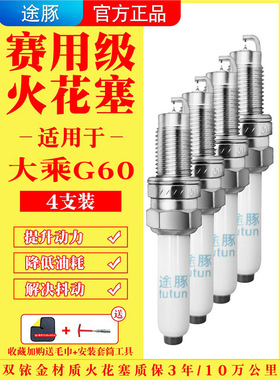 适用于19款大乘G60原装双铱金火花塞汽车火嘴针对4支装赛用级正品