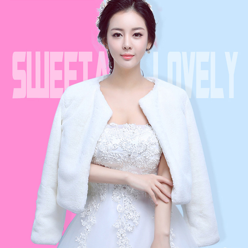 婚纱毛披肩白色冬季2019新款斗篷显瘦新娘结婚女秋冬加厚保暖带袖|msdalam kategori Aksesori/Belt kulit/Hat/Muffler, Muffler/tudung/selendang - dari Buy2taobao.com untuk memberikan perkhidmatan ejen Taobao profesional membeli