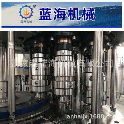 小玻璃瓶pe汁t瓶含气 果瓶茶 饮料装灌机设备 LHDCGF18瓶装纯净水