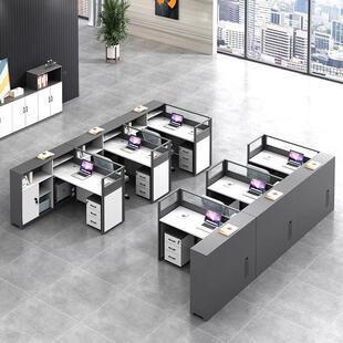 员屏风财办公桌员工位办务室三四4双2公人位财务桌教MEKIA-93师职