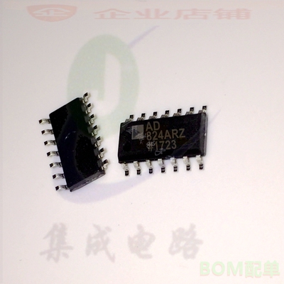 AD824 AD824AR AD824ARZ SOP14  全新放大器芯片 AD824ARZ-14