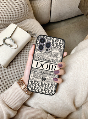 适用于苹果17promax手机壳新款iphone16pro大牌ip15男女ipone14plus高级感13por小众蝴蝶印花12全包高档十四