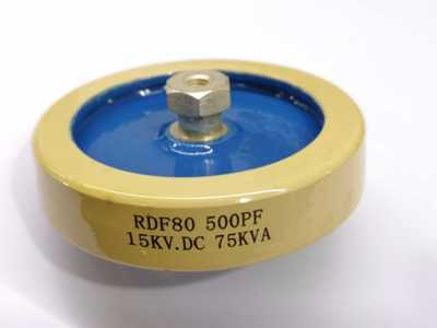 RDF80 500PF 15KVDC 75KVA高压陶瓷电容器 直径80mm