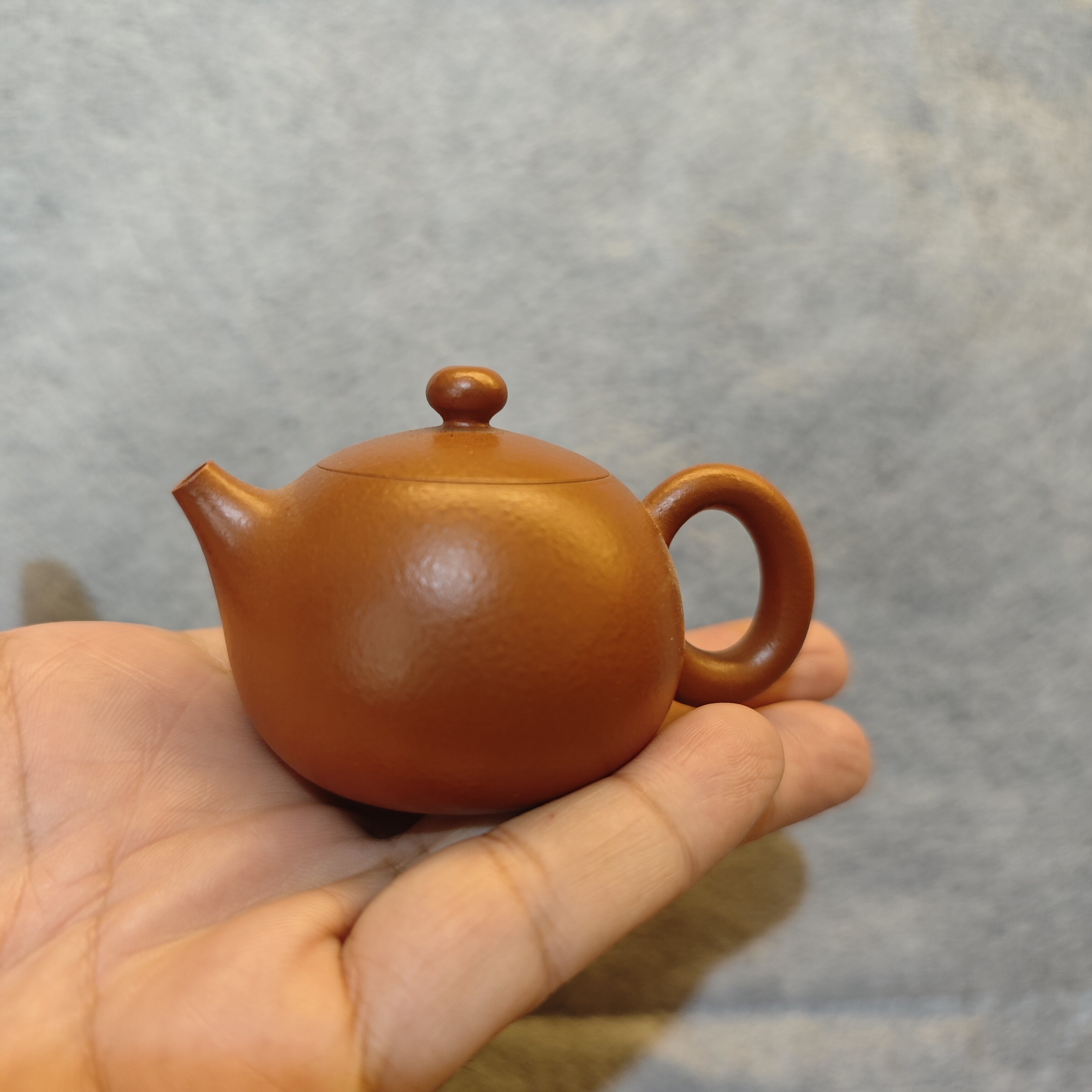 苏木丰西施壶潮州鸡蛋黄朱泥茶壶薄胎茶壶名家手拉坯有礼盒证书