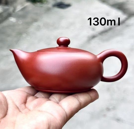 章广城130毫升凤雏壶潮州朱泥茶壶纯手工手 拉坯茶壶