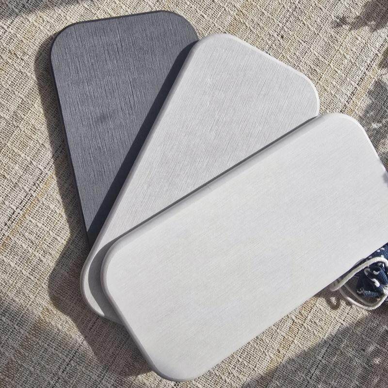 长方形吸水垫硅藻土托盘厨房肥皂盘洗手液架植物盆栽干燥垫牙杯垫