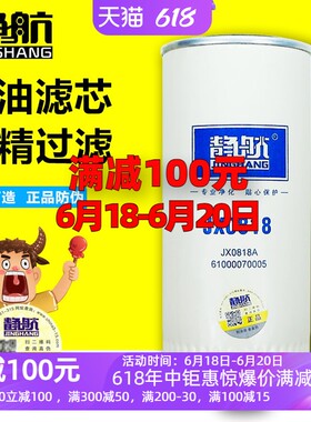 jx0818带螺母拆卸长里程机油滤芯