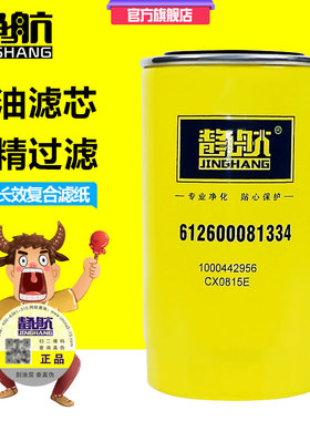 612600081334适配潍柴柴油滤清器精滤细滤 1000442956柴滤CX0815E