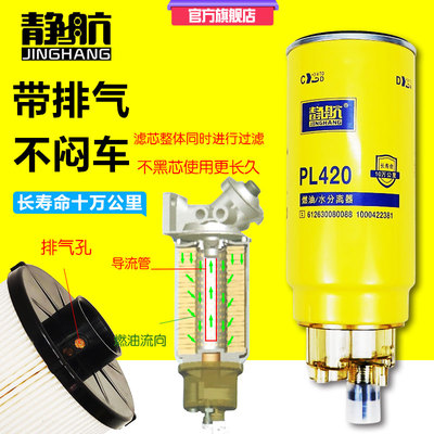 柴油滤芯pl420解放陕汽德龙豪沃