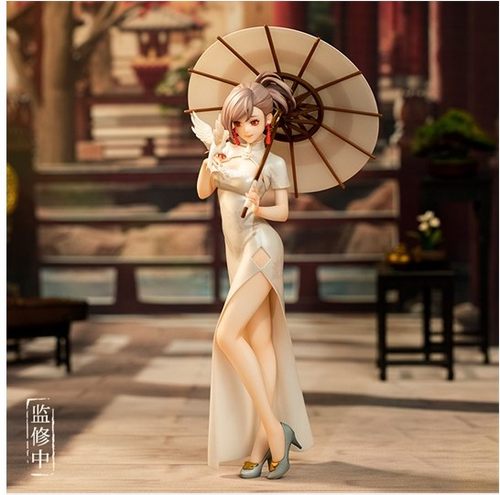 腾讯dnf古韵灵犀旗袍赛丽亚手办