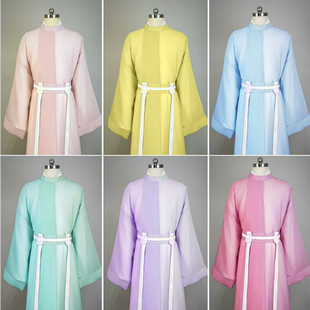 出租超仙飘逸甩袖男款古典舞蹈服粉色簪花诗剧汉唐千里江山图服装