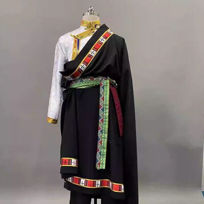 歌手出租冬季男士藏袍丁真同款