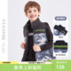 艾艾屋男童外套冬季 中大童男孩潮坎肩仿羽绒马夹KMWC102 儿童新品