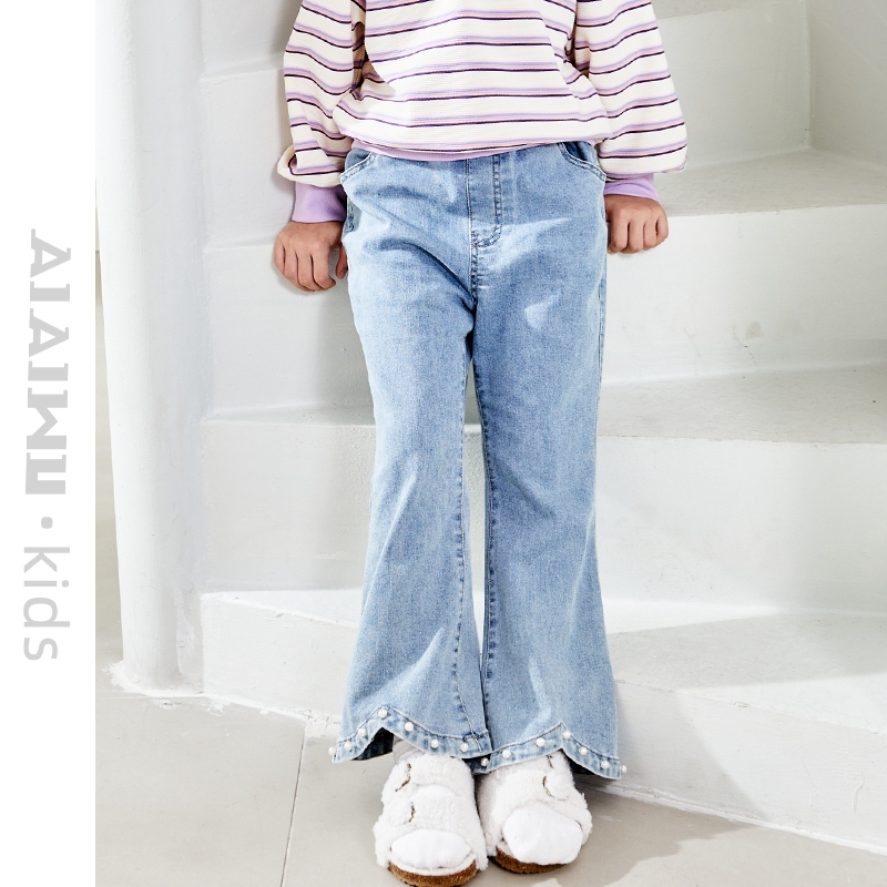 休闲长裤喇叭牛仔裤洋气