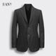 HANY汉尼羊毛西服男士 清仓 外套黑色商务毛呢休闲上衣男装 断码