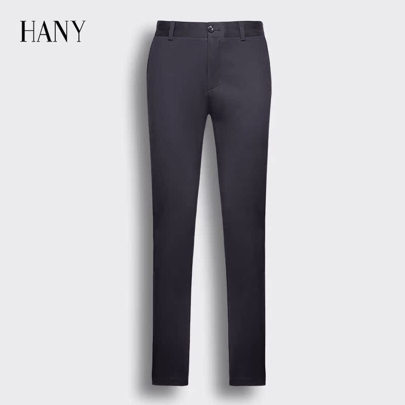 汉尼2019秋款休闲裤男青年商务直筒弹力棉蓝灰修身男士长裤子在类目 男装, 休闲裤中 - 来自Buy2taobao.com提供专业的淘宝代购服务