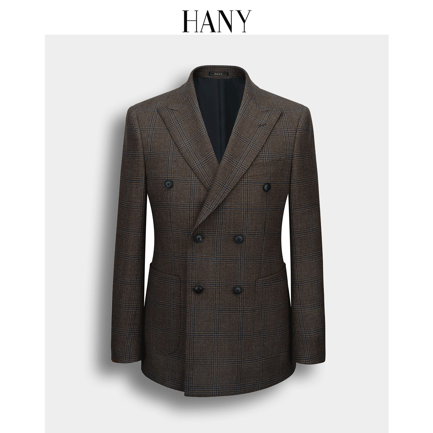 【断码清仓】HANY汉尼布雷泽羊毛西装外套商务咖色西服单西高级感,男装,商务正装西服,淘宝优惠券,粉丝福利购,淘宝优惠卷