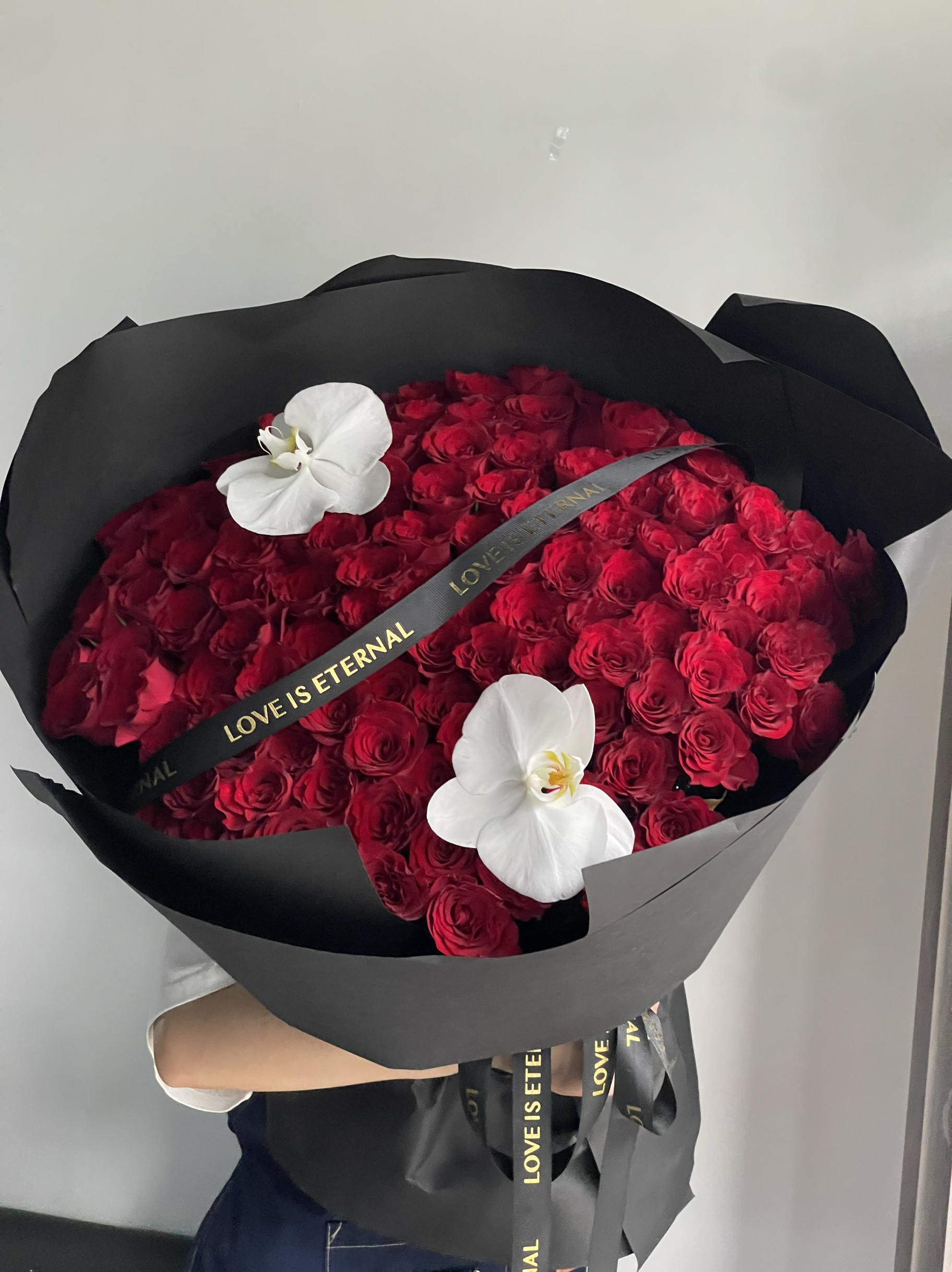 七夕新款高品质99朵红玫瑰花束送女友老婆生日礼物北京同城鲜花