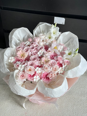 新款一路生花仙子之吻花瓣花束送女友闺蜜生日纪念日礼物北京同城