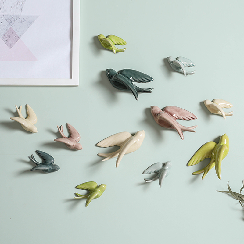 北欧风客厅奶茶店软装挂件墙饰