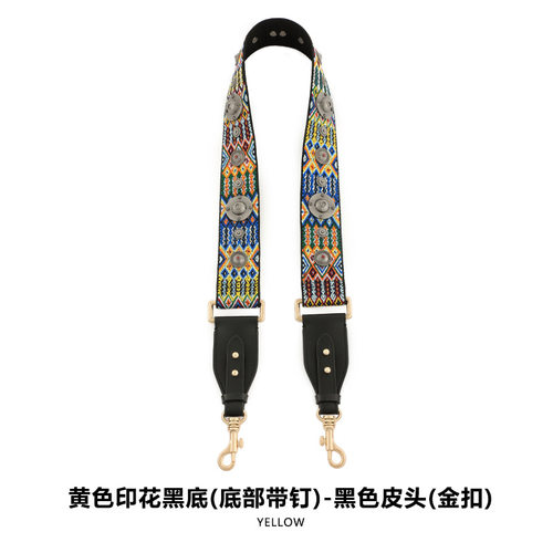 DIY改造MHS-F-65复古民族帆布宽肩带铆钉款马鞍包替换包带单肩斜