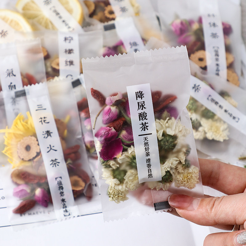 水果茶包装袋养身祛湿茶外袋子磨砂养肝护肝花茶加厚机封袋
