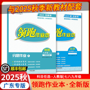 【顺丰包邮】2026春/25秋全新版 领跑作业本物理化学历史 七八九年级同步课本 典学文化领跑中考 教辅初中试卷练习册  深圳专版