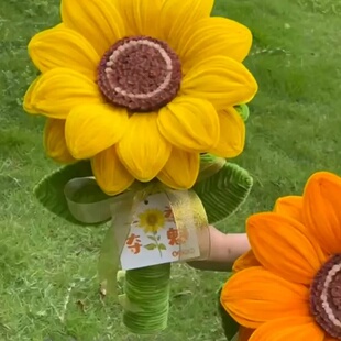 扭扭棒胖嘟嘟巨型向日葵扭扭diy花束材料包一举夺魁毕业 6002