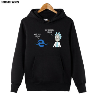 冬季 Chrome 卫衣 EDGE IT理工男极客衣服 恶搞IE 红韩超柔绒毛厚款