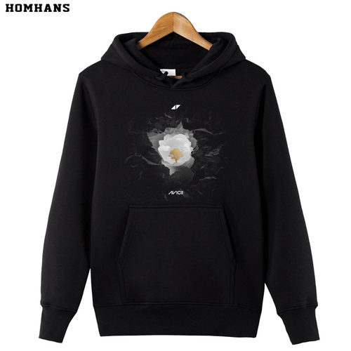 红韩高品质纯棉avicii连帽卫衣