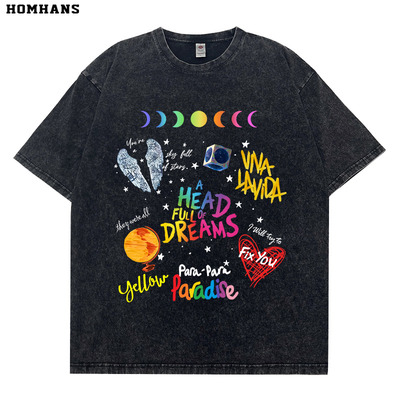 COLDPLAY酷玩乐队数码直喷T恤